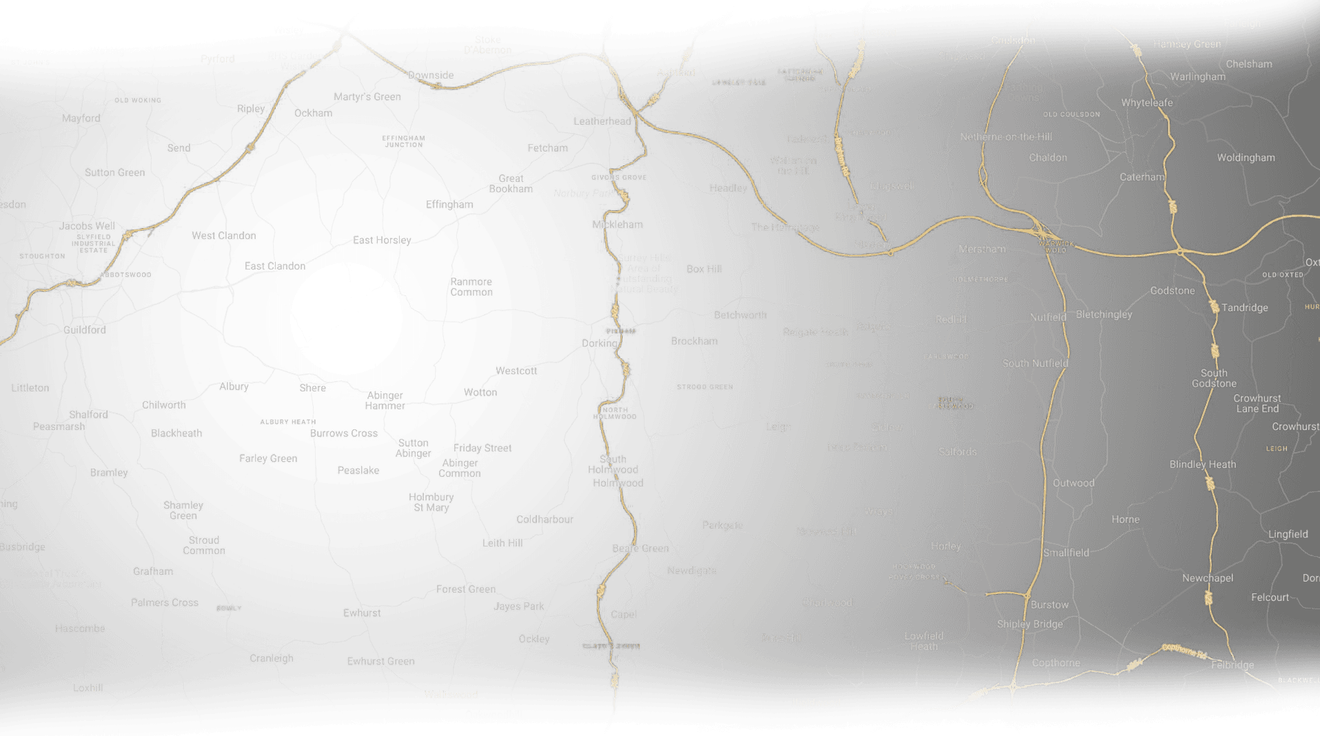 styled map of surrey 